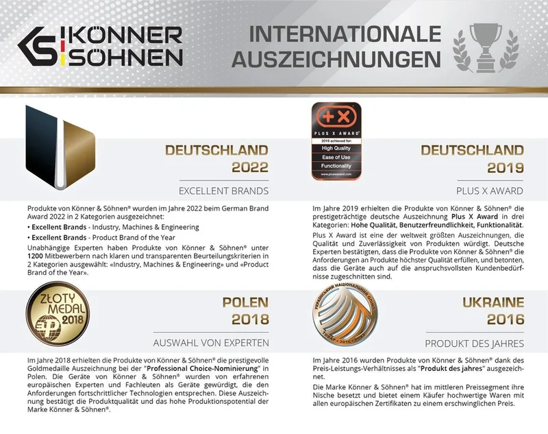 "Könner & Söhnen" Holzspalter Benzin vom hydraulischen typ KS 27THG 65/55