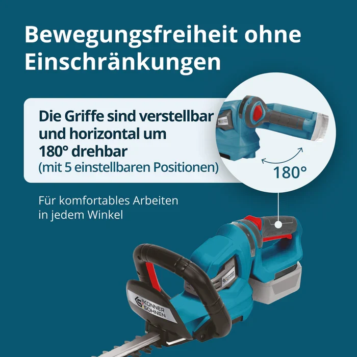 "Könner & Söhnen" Akku-Heckenschere KS HT-20V