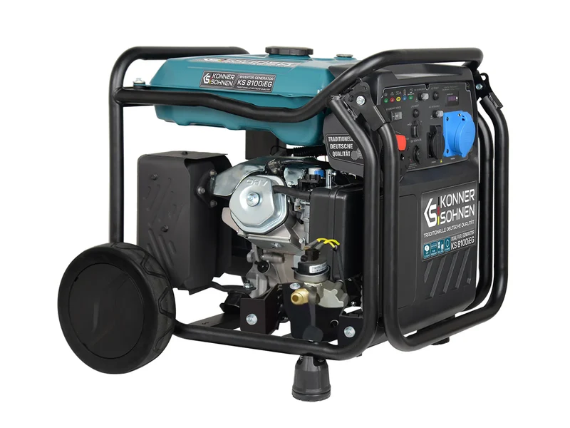 "Könner & Söhnen" LPG/Benzin-Inverter-Generator KS 8100iEG - 8kW Nennleistung - Gas-/Benzinmotor