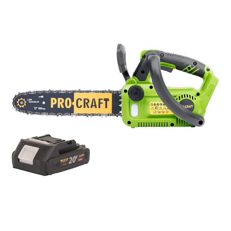 Procraft PKA42Libb Akku Kettensäge 20 V 304 mm Brushless + 1x Akku 2,0 Ah - ohne Ladegerät