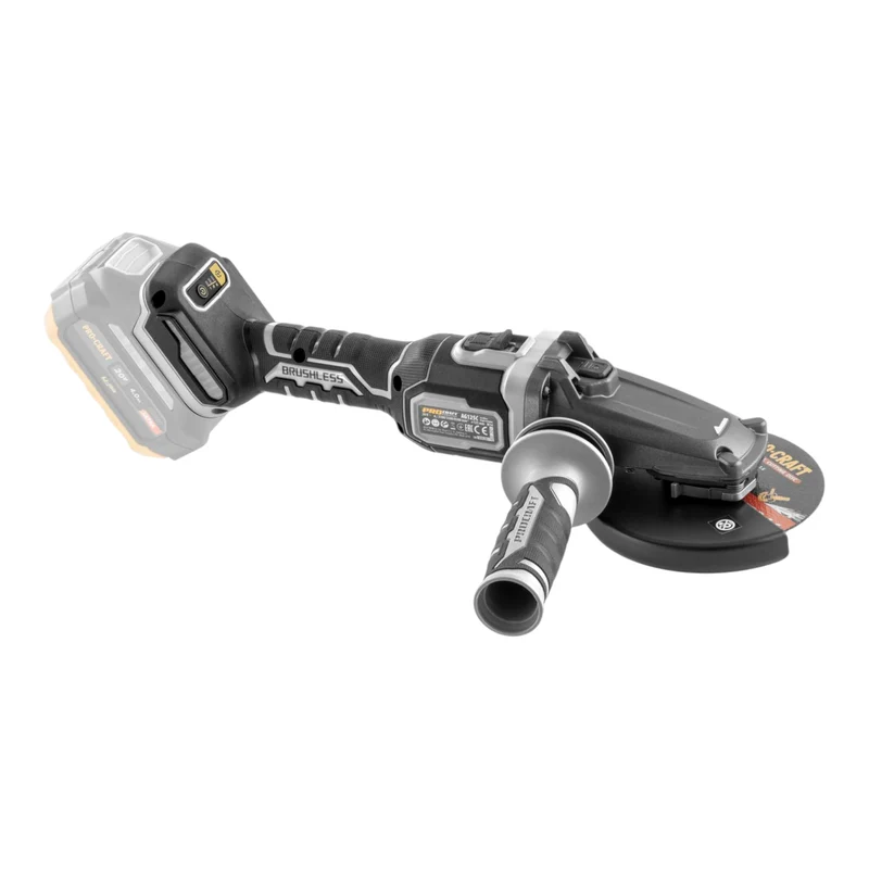 Procraft Industrial AG125Cbb Akku Flachkopf Winkelschleifer 20 V 125 mm Brushless