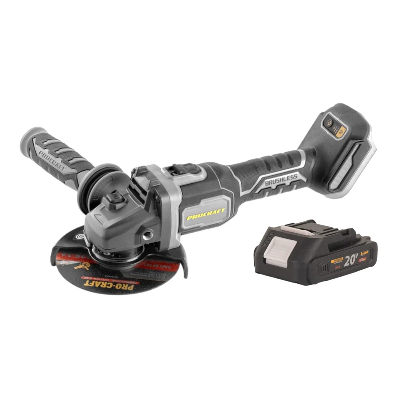 Procraft Industrial AG125Bbb Akku Winkelschleifer 20 V 125 mm Brushless
