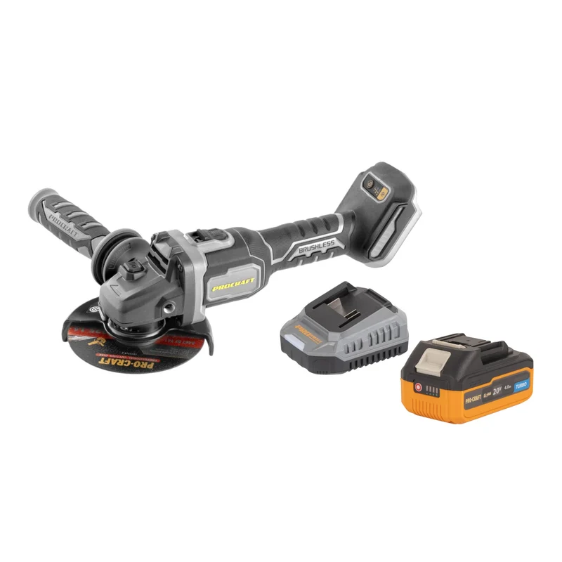 Procraft Industrial AG125Bbb Akku Winkelschleifer 20 V 125 mm Brushless