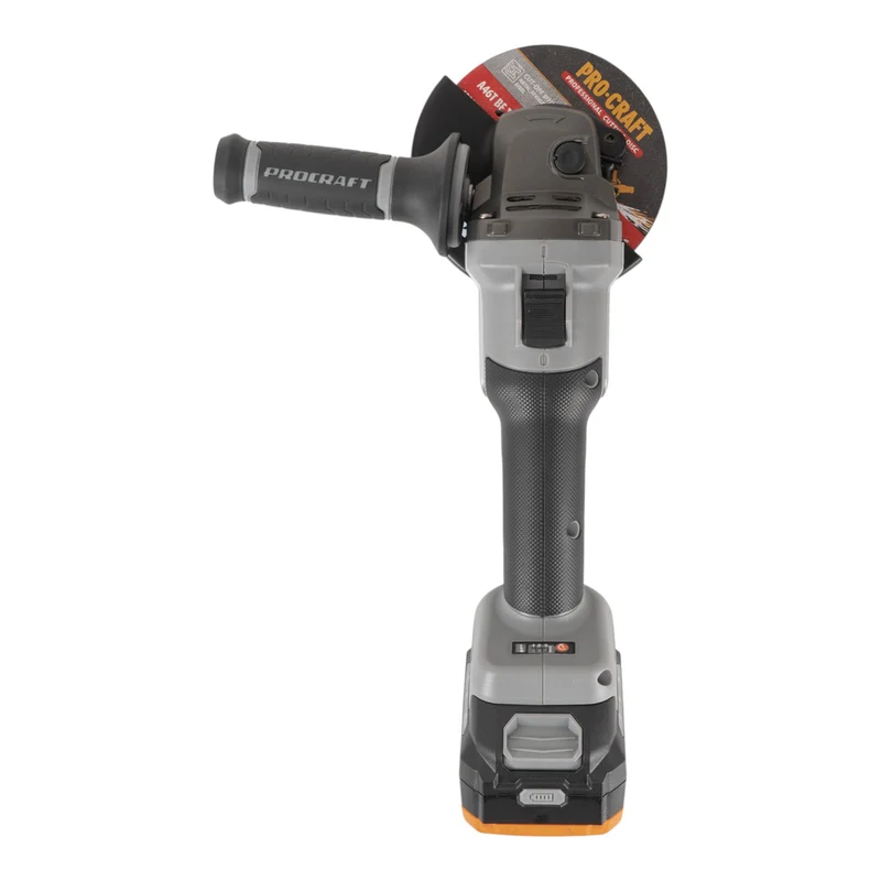 Procraft Industrial AG125A Akku Winkelschleifer 20 V 125 mm Brushless + 1x Akku 4,0 Ah + Ladegerät + Koffer