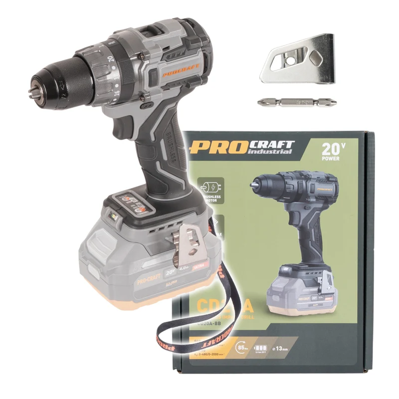 Procraft Industrial CD20Abb Akku Schlagbohrschrauber 20 V 85 Nm Solo
