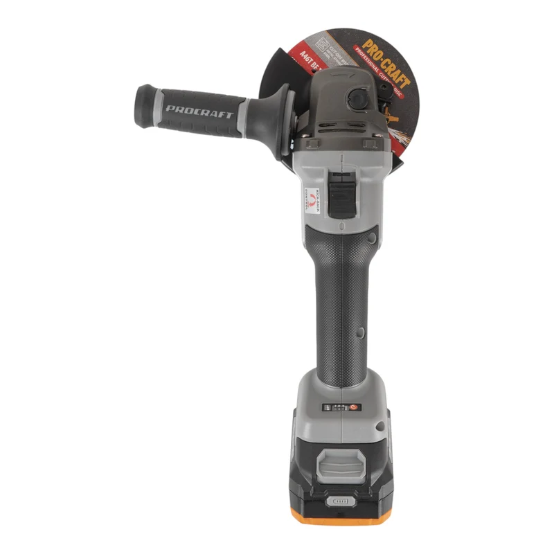 Procraft Industrial AG125A-1B-F Akku Winkelschleifer 20 V 125 mm Brushless + 1x Akku 4,0 Ah + Ladegerät + Tasche