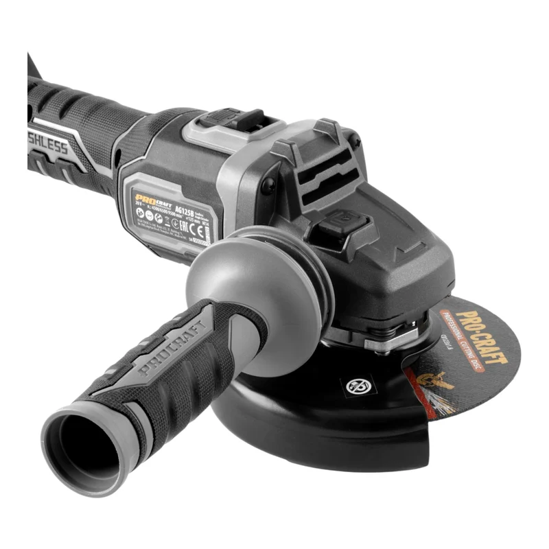 Procraft Industrial AG125Bbb Akku Winkelschleifer 20 V 125 mm Brushless Solo