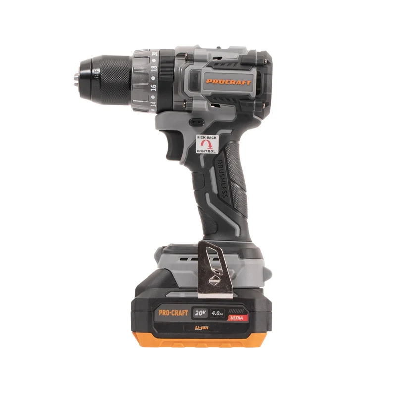 Procraft Industrial CD20A Akku Schlagbohrschrauber 20 V 85 Nm + 1x Akku 4,0 Ah + Ladegerät + Koffer