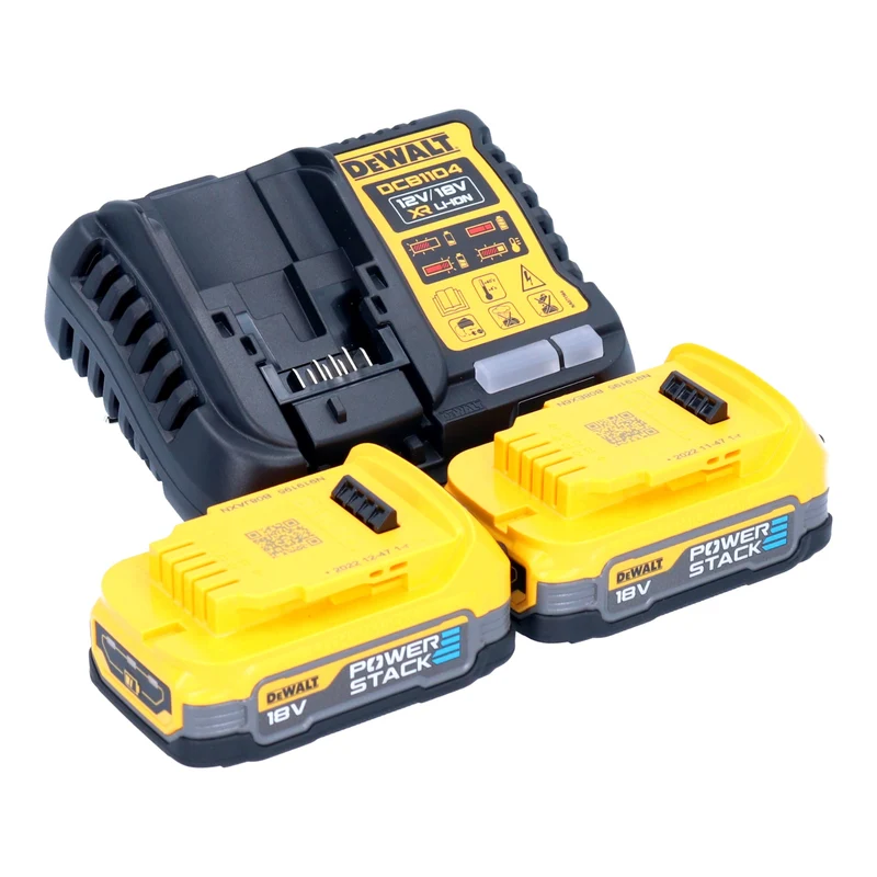 DeWalt DCK 2062 E2T Akku Kombopack 18 V DCD 709 Schlagbohrschrauber + DCF 809 Schlagschrauber + 2x Powerstack Akku 1,7 Ah + Ladegerät + TSTAK