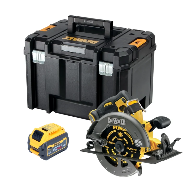 DeWALT DCS 578 NT Akku Kreissäge 54V XR FlexVolt 190 mm Brushless + 1x Akku 6,0 Ah + TSTAK - ohne Ladegerät