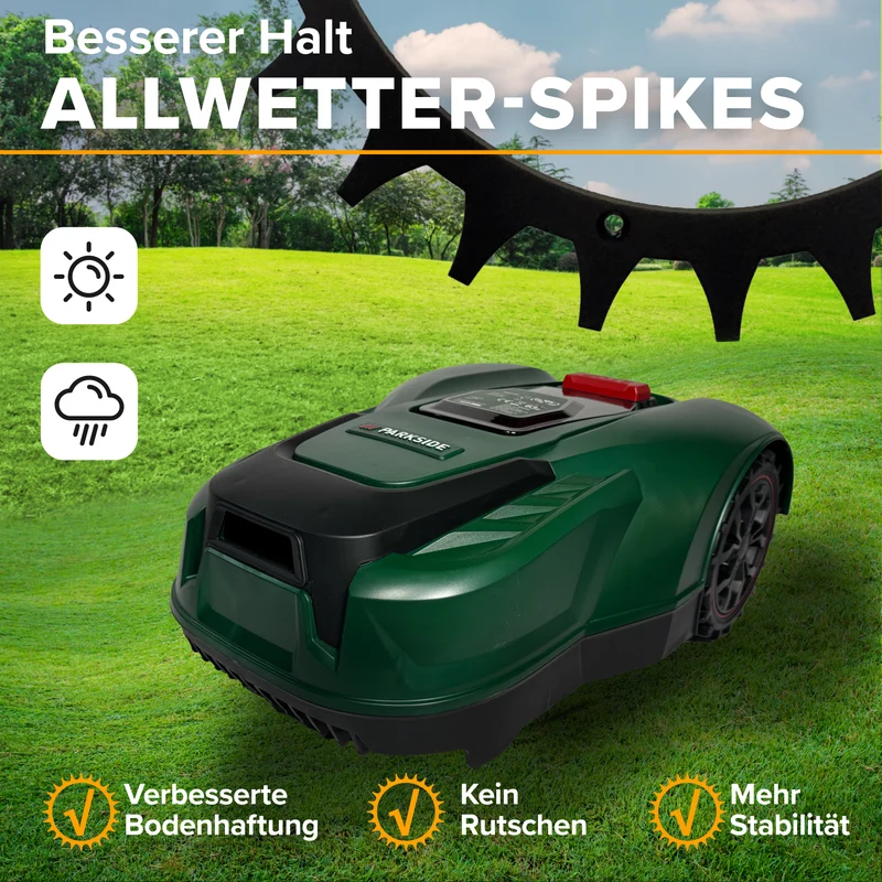 Aluminium Spikes für Parkside Mähroboter PMRA/PMRDA/PAMR/PAMRS