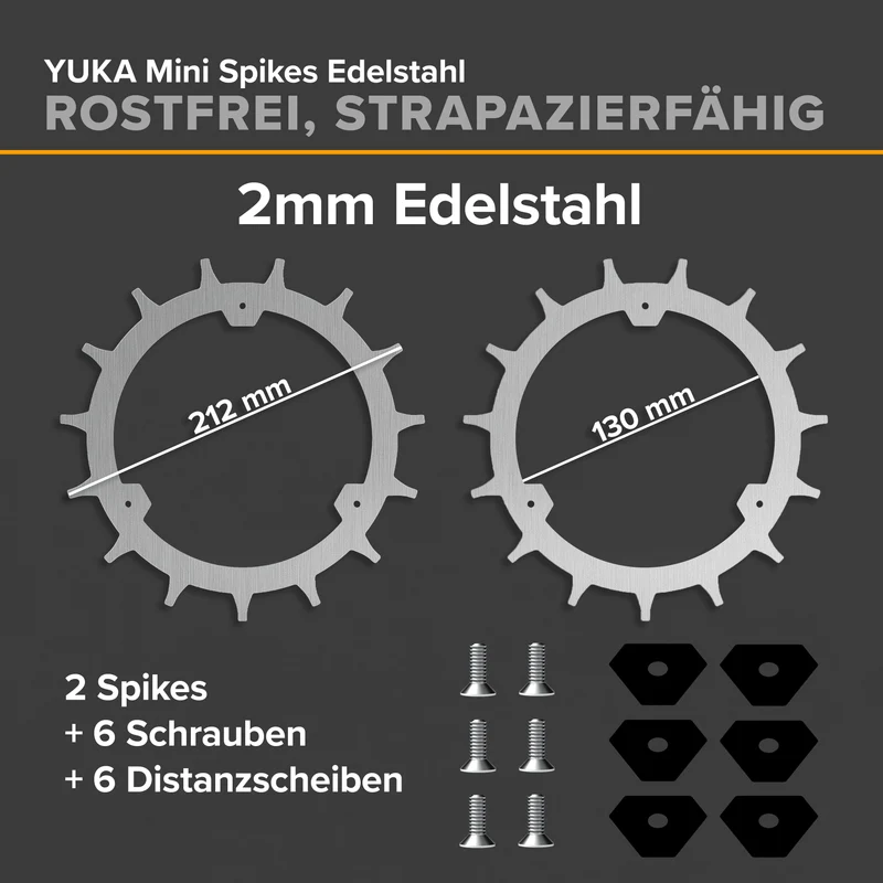 Mammotion Yuka Mini Serie Spikes Mähroboter Traktionsverbesserung
