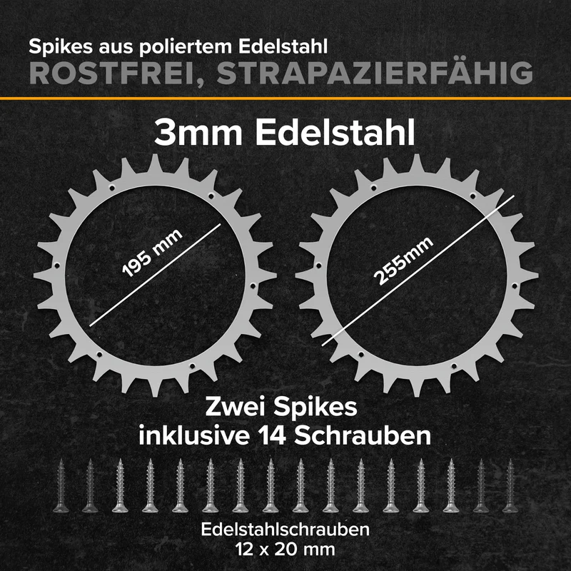 Spikes Navimow i-Serie Edelstahl
