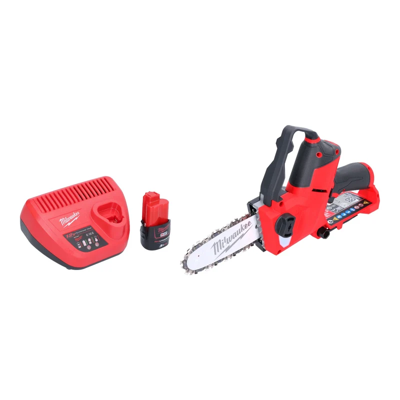 Milwaukee M12 FHS-301 Akku Astsäge 12 V 15 cm Brushless + 1x Akku 3,0 Ah + Ladegerät