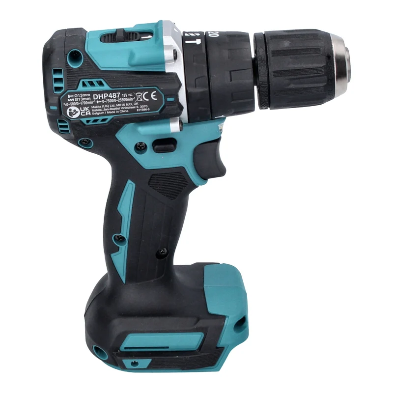 Makita DHP 487 RTJ Akku Schlagbohrschrauber 18 V 40 Nm Brushless + 2x Akku 5,0 Ah + Ladegerät + Makpac
