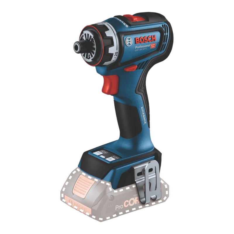 Bosch GSR 18V-90 FC Professional Akku Bohrschrauber 18 V 64 Nm ( 06019K6205 ) + 2x ProCORE Akku 4,0 Ah + Ladegerät + L-Boxx