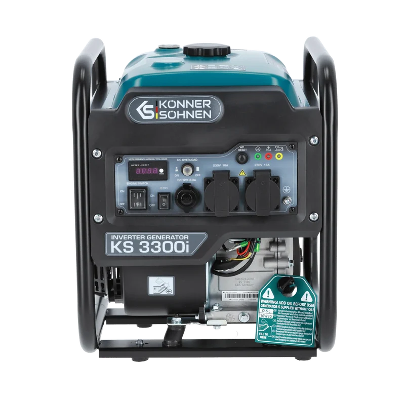 "Könner & Söhnen" Inverter-Generator KS 3300i - 3kW Nennleistung - Benzinmotor - 230V