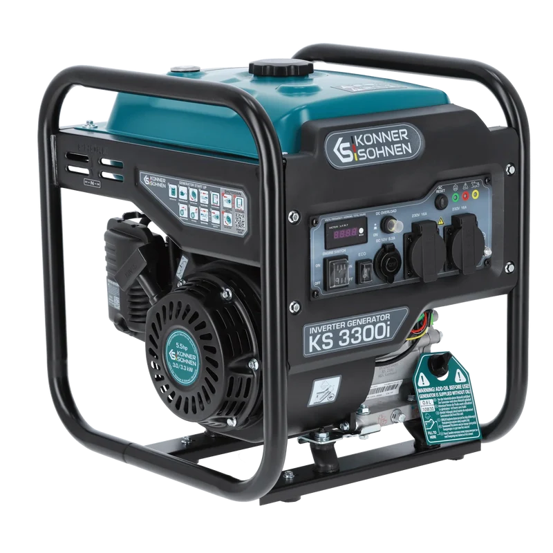 "Könner & Söhnen" Inverter-Generator KS 3300i - 3kW Nennleistung - Benzinmotor - 230V
