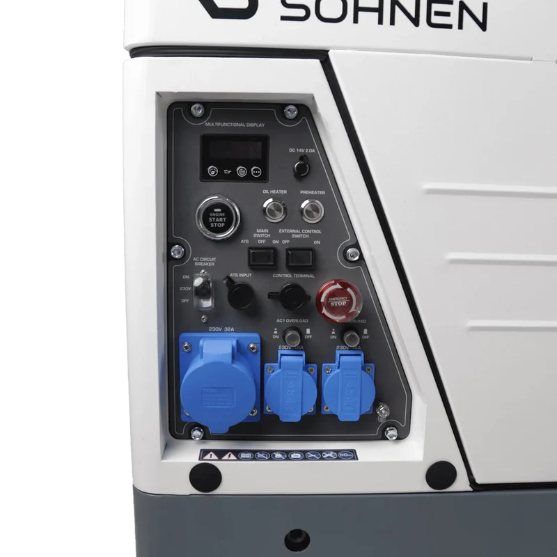 "Könner & Söhnen" Diesel Inverter Generator in Soundproof Casing KS 6500iDE S ATSR - 6kVA Nennleistung - Dieselmotor - 230V