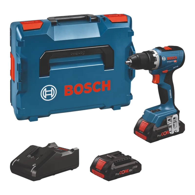 Bosch GSR 18V-65 Professional Akku Bohrschrauber 18 V 63 Nm ( 06019N3206 ) Brushless + 2x ProCORE Akku 4,0 Ah + Ladegerät + L-Boxx