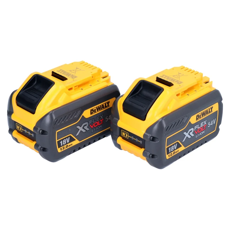 DeWalt DCB 548 Y2 2x Akku 18 V / 54 V max. 12 Ah / 12000 mAh Li-Ion XR FLEXVOLT - mit Ladestandanzeige