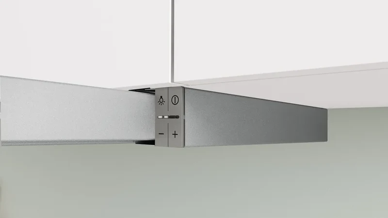 Bosch Dunstabzug DFL064A52 Flachschirm-Dunsthaube Serie 4 + DSZ4685 Griffleiste Edelstahl