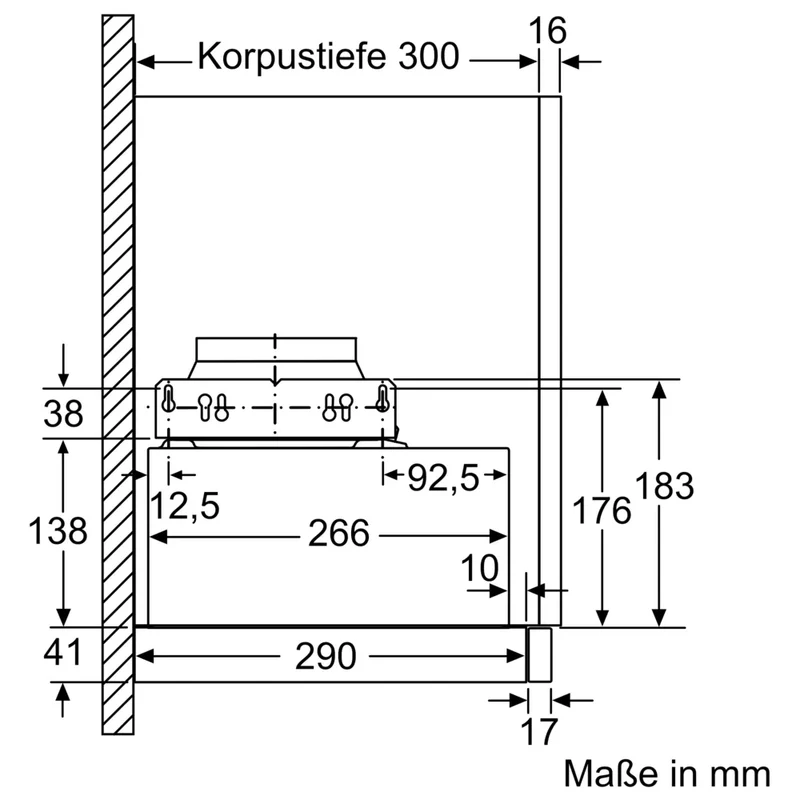 Siemens LI63LA526 iQ100 - Flachschirm-Dunsthaube - 60 cm - Silbermetallic + LZ46551 Edelstahl Griff