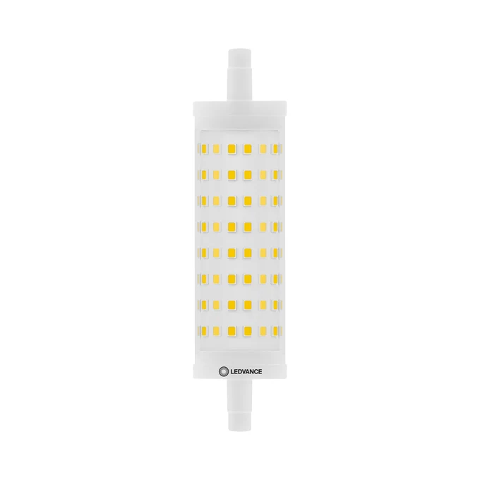 LEDVANCE LED Line 118 125 300° DIM P 15W 827 Clear R7s - Ersatz für herrkömmliche Stabsockellampen 15 anstelle 125W