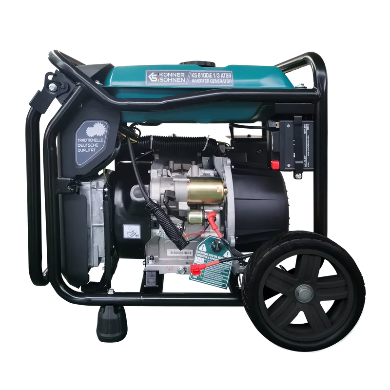 "Könner & Söhnen" Inverter-Generator KS 8100iE 1/3 ATSR - 8kW Nennleistung (230/400V ohne Umschaltverluste abrufbar) - Benzinmotor