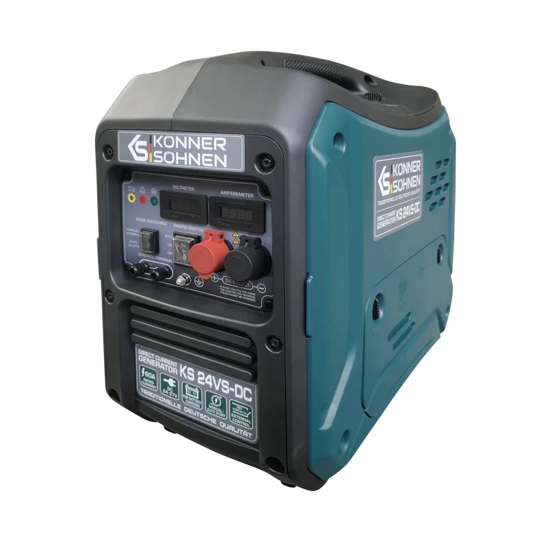 "Könner & Söhnen" Gleichstromgenerator KS 24VS-DC - Benzinmotor - 1.6kW Nennleistung