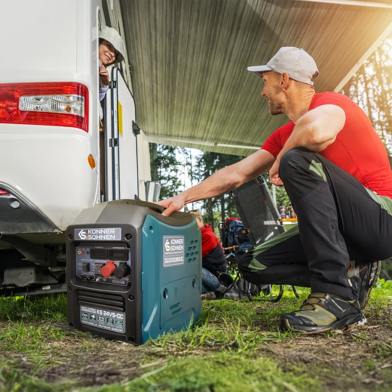 "Könner & Söhnen" Gleichstromgenerator KS 24VS-DC - Benzinmotor - 1.6kW Nennleistung