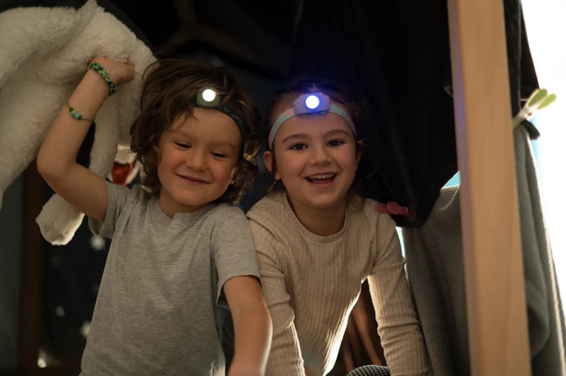 LEDLENSER Wiederaufladbare Kinder-Stirnlampe KIDLED4R