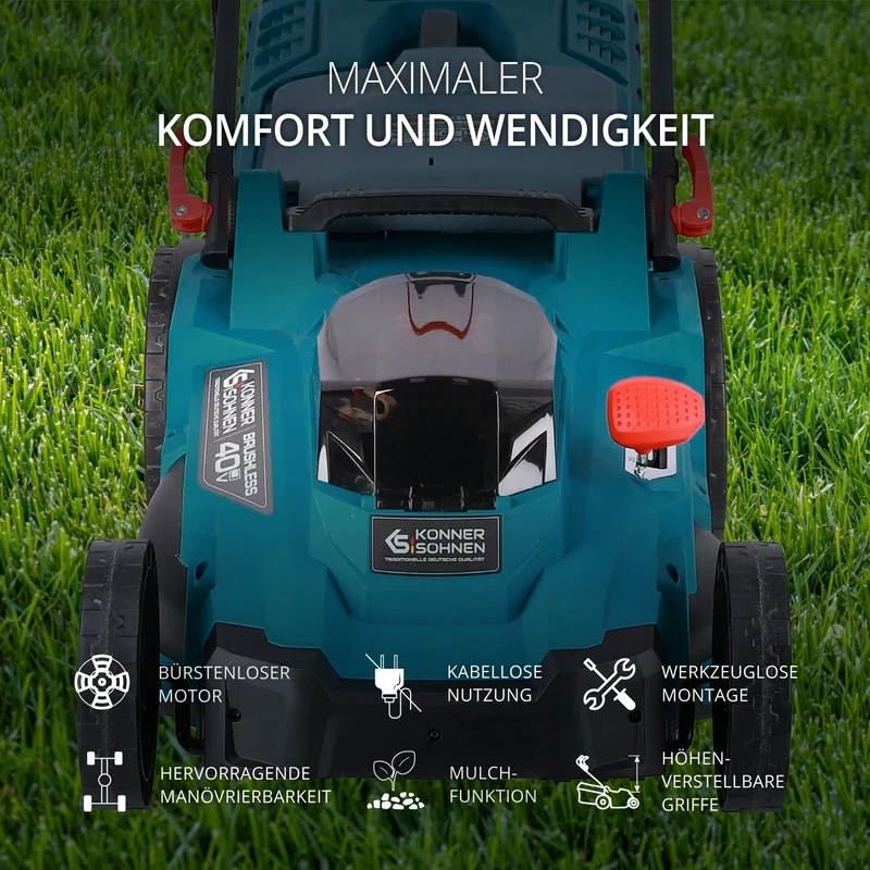 "Könner & Söhnen" Akku-Rasenmäher KS 43LM-40V