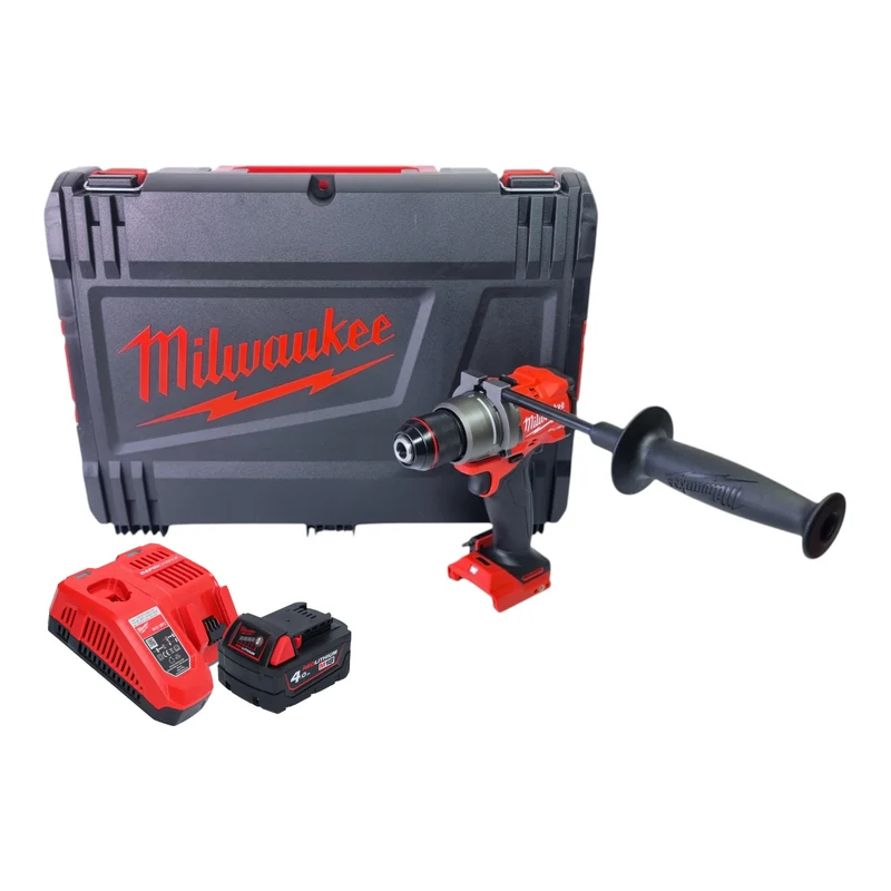 Milwaukee M18 FDD3-401X Akku Bohrschrauber 18 V 158 Nm Brushless + 1x Akku 4,0 Ah + Ladegerät + HD Box