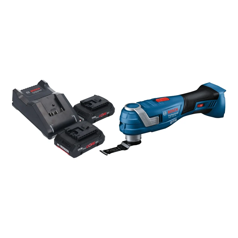 Bosch GOP 18V-34 Professional Akku Multi Cutter 18 V Starlock Plus + 2x ProCORE Akku 4,0 Ah + Ladegerät