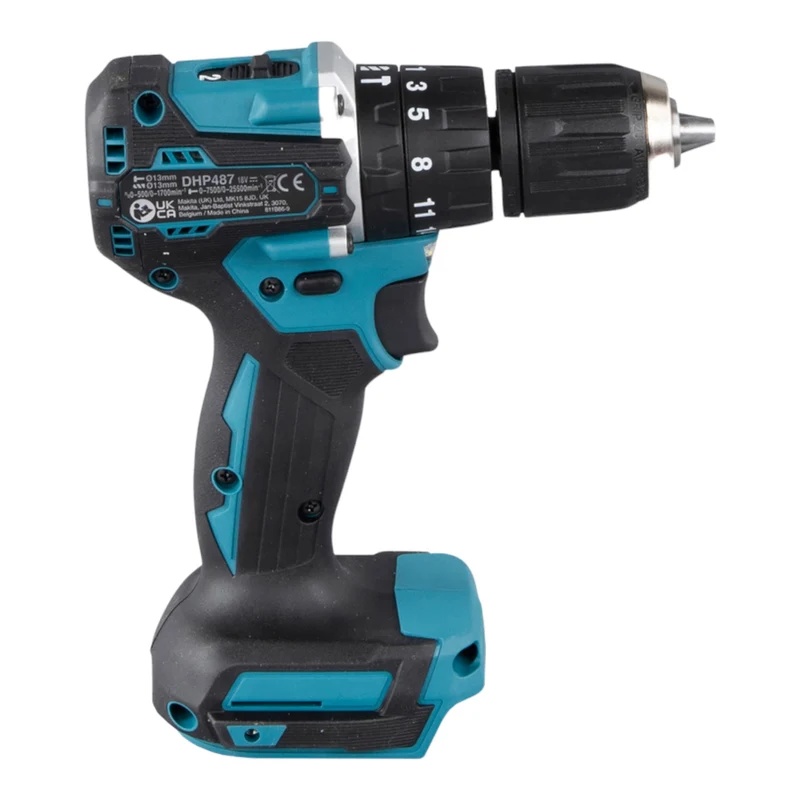 Makita DHP 487 Z Akku Schlagbohrschrauber 18 V 40 Nm Brushless + 102 tlg. Bit Bohrer Set - ohne Akku, ohne Ladegerät