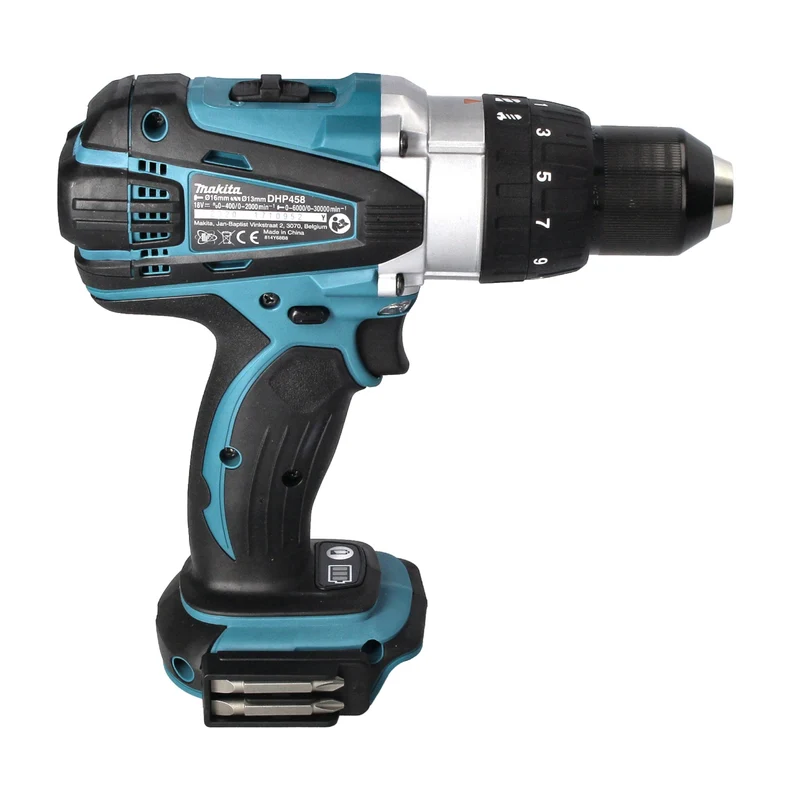 Makita DHP 458 Z Akku Schlagbohrschrauber 18 V 91 Nm + 102 tlg. Bit Bohrer Set - ohne Akku, ohne Ladegerät