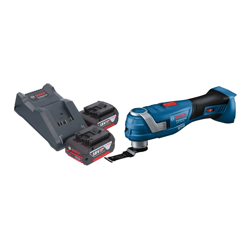 Bosch GOP 18V-34 Professional Akku Multi Cutter 18 V Starlock Plus + 2x Akku 4,0 Ah + Ladegerät