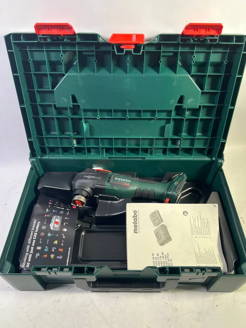 Metabo MT 18 LTX BL QSL Akku Multitool 18 V Brushless Starlock Plus ( 613088840 ) Solo + metaBOX - „Herstellergeprüft & überholt“