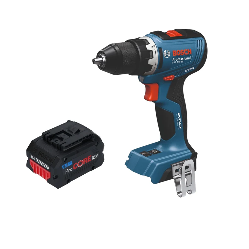 Bosch GSB 18V-65 Professional Akku Schlagbohrschrauber 18 V 65 Nm Brushless + 1x ProCORE Akku 5,5 Ah - ohne Ladegerät