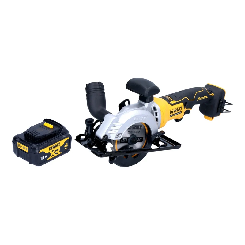 DeWalt DCS 571 N Akku Handkreissäge 18 V 115 mm Brushless + 1x Akku 4,0 Ah - ohne Ladegerät