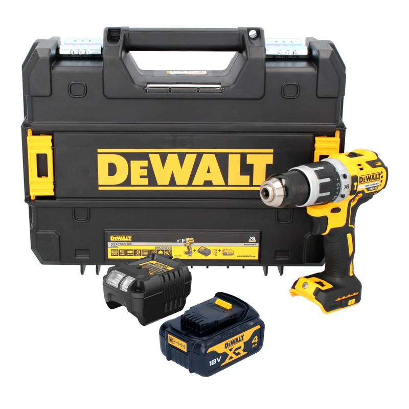 DeWalt DCD 796 M1T Akku Schlagbohrschrauber 18 V 70 Nm Brushless + 1x Akku 4,0 Ah + Ladegerät + TSTAK