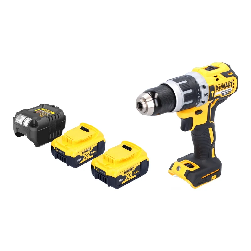 DeWalt DCD 796 P2 Akku Schlagbohrschrauber 18 V 70 Nm Brushless + 2x Akku 5,0 Ah + Ladegerät