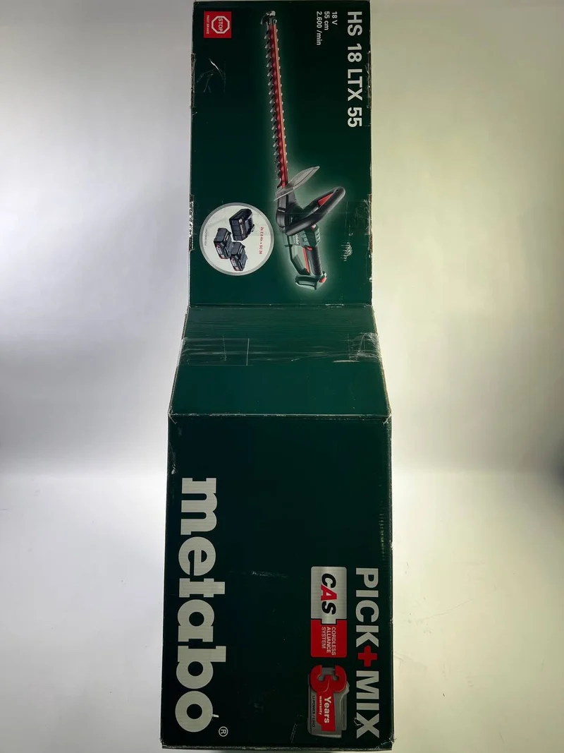 Metabo HS 18 LTX 55 Akku Heckenschere 18 V 53 cm Solo ( 601718850 ) - Leicht Gebraucht