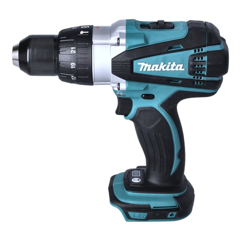 Makita DHP 458 Z Akku Schlagbohrschrauber 18 V 91 Nm + 22 tlg. Bit Set - ohne Akku, ohne Ladegerät