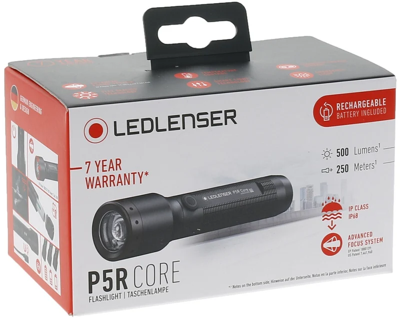 Ledlenser Taschenlampe P5R Core - IP68 - Wasser/Staub resistent