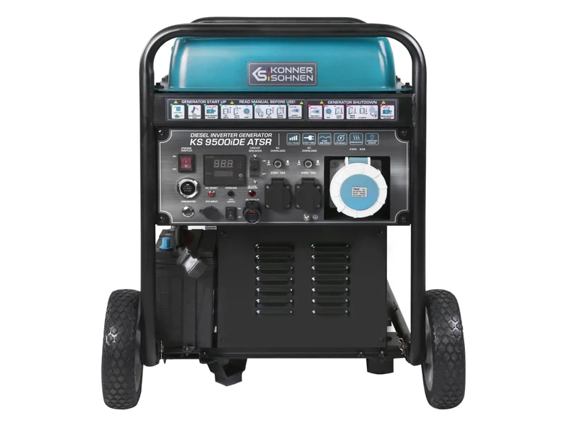 "Könner & Söhnen" Inverter-Generator KS 9500iDЕ ATSR - 9.5kW Nennleistung - Dieselmotor - 230V