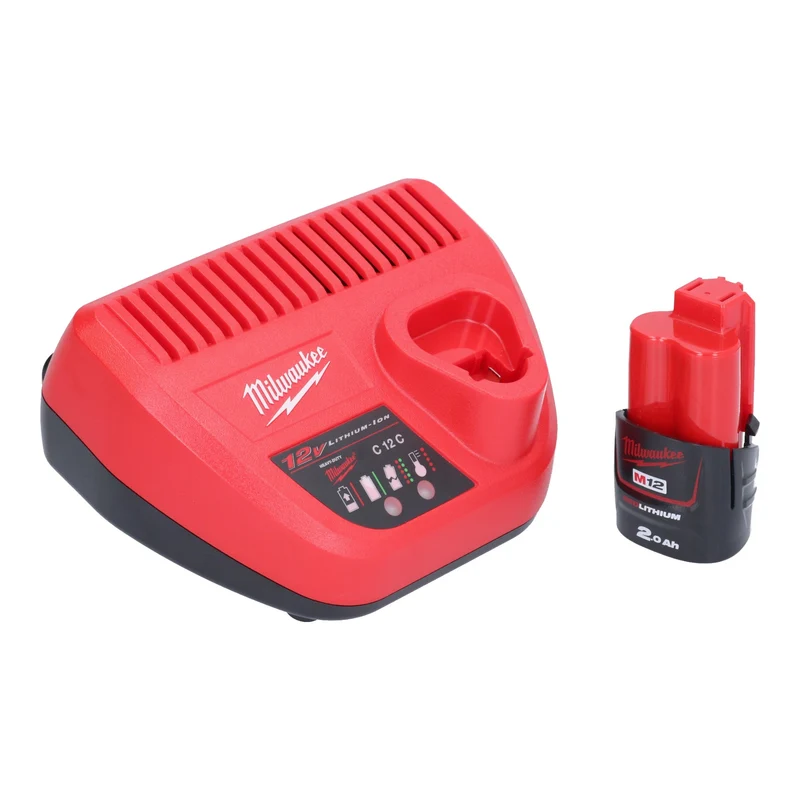 Milwaukee M12 FHS-201 Akku Astsäge 12 V 15 cm Brushless + 1x Akku 2,0 Ah + Ladegerät