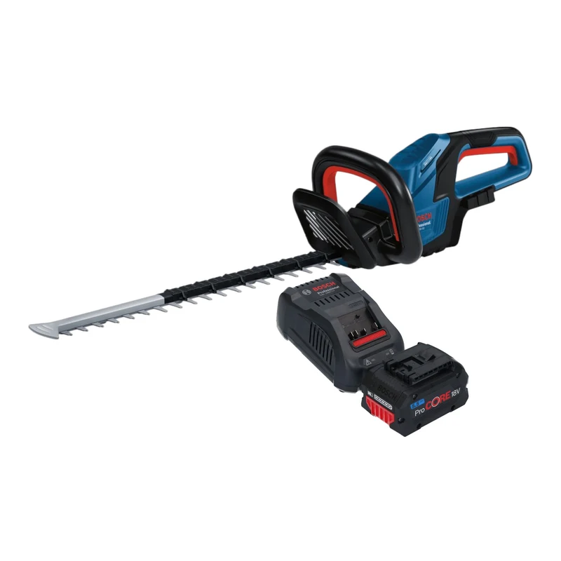 Bosch GHE 18V-50 Professional Akku Heckenschere 18 V 50 cm Brushless + 1x ProCORE Akku 5,5 Ah + Ladegerät