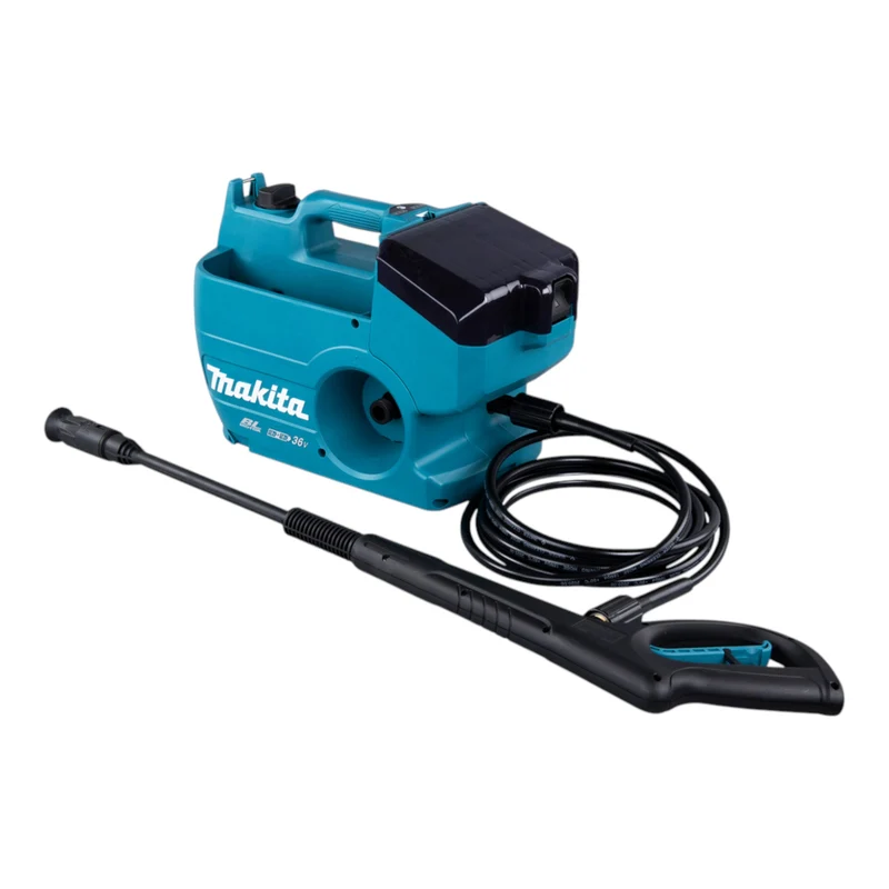 Makita DHW 080 PM4K Akku Hochdruckreiniger 36 V ( 2x 18 V ) 80 bar 380 l/h Brushless + 4x Akku 4,0 Ah + Doppelladegerät